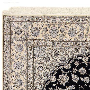 Tapis persan - Nain - Royal - 359 x 252 cm - bleu foncé