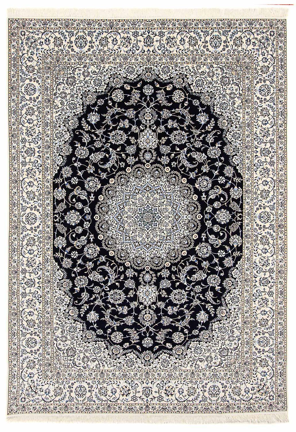 Tapete Persa - Nain - Premium - 360 x 250 cm - azul escuro