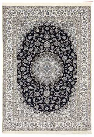 Tapis persan - Nain - Premium - 360 x 250 cm - bleu foncé