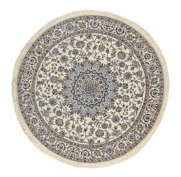 Perser Rug - Nain - Premium round  - 200 x 200 cm - beige