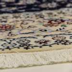 Perzisch tapijt - Nain - Premium rond  - 250 x 250 cm - donkerblauw