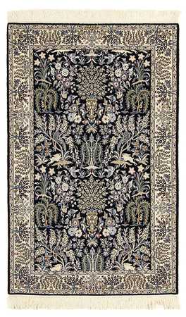 Tapis persan - Nain - Premium - 157 x 100 cm - bleu foncé