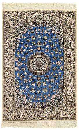 Perser Rug - Nain - Premium - 120 x 80 cm - blue