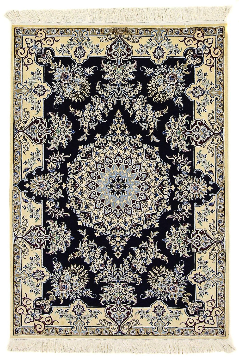 Perser Rug - Nain - Premium - 140 x 100 cm - dark blue