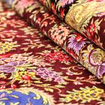 Jedwabny dywan - Ghom Silk - Premium - 197 x 128 cm - ciemnoniebieski