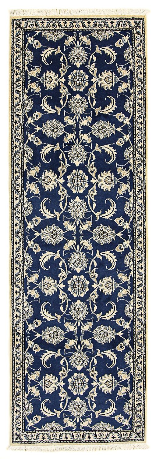 Alfombra de pasillo Alfombra persa - Nain - 243 x 78 cm - azul