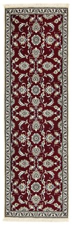 Tapis de couloir Tapis persan - Nain - 256 x 77 cm - rouge foncé