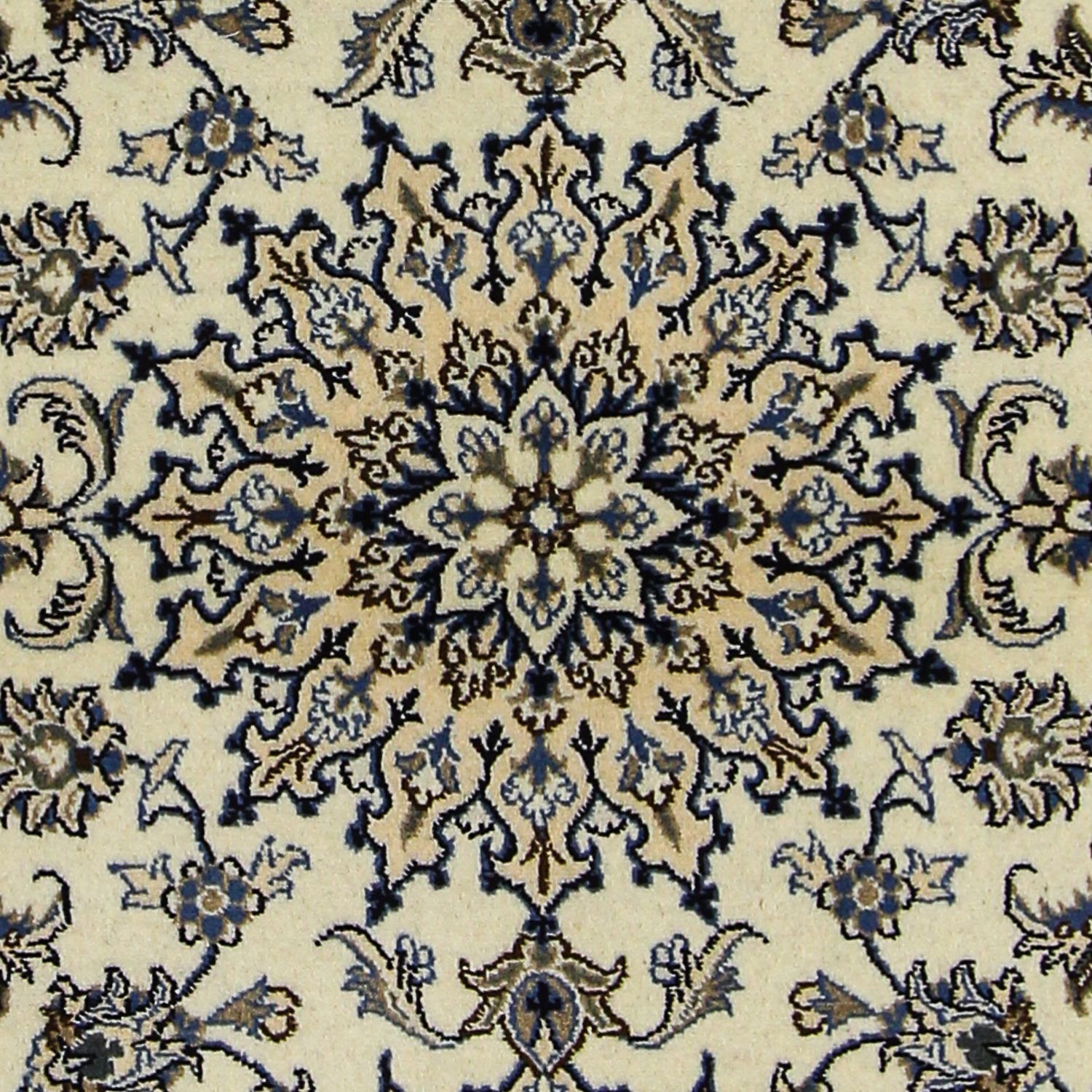 Perský koberec - Nain - 200 x 119 cm - béžová