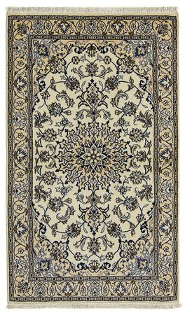 Perský koberec - Nain - 200 x 119 cm - béžová