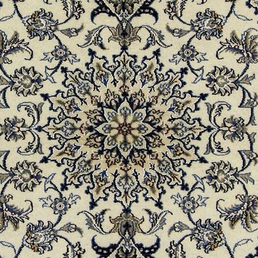 Tapis persan - Nain - 201 x 125 cm - beige