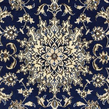 Perser Rug - Nain - 202 x 115 cm - dark blue