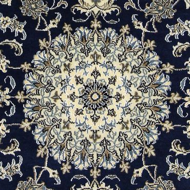 Perser Rug - Nain - 198 x 152 cm - dark blue