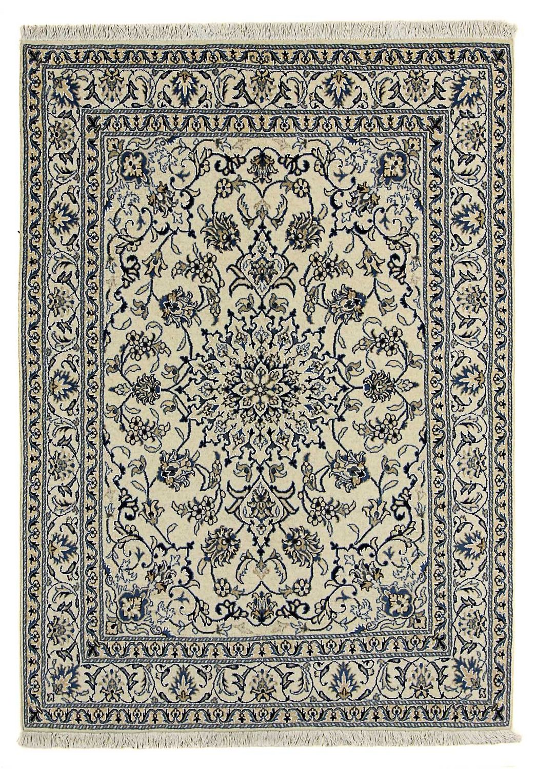 Persisk tæppe - Nain - 200 x 145 cm - beige