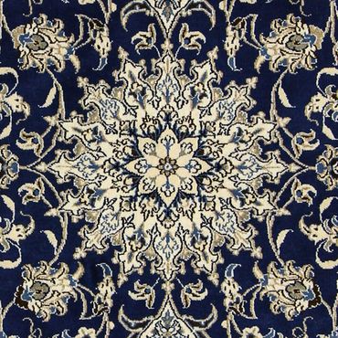 Perser Rug - Nain - 198 x 151 cm - dark blue