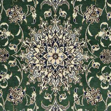 Perser Rug - Nain - 193 x 153 cm - dark green