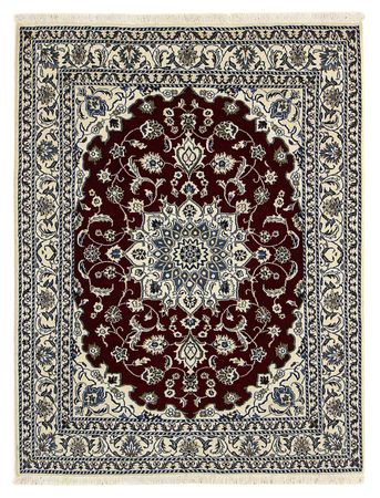 Alfombra persa - Nain - 191 x 150 cm - rojo oscuro