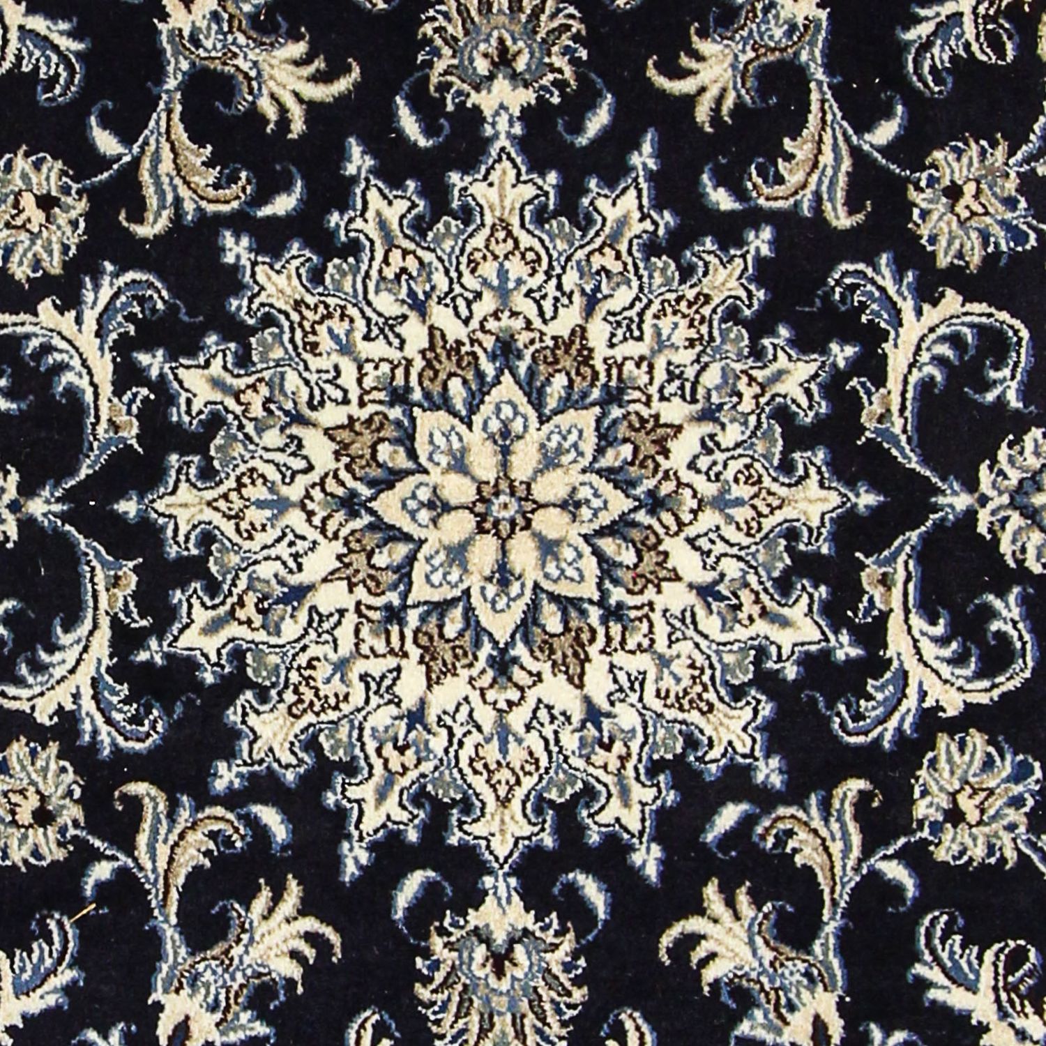 Perský koberec - Nain - 202 x 150 cm - tmavě modrá