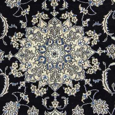 Tapis persan - Nain - 226 x 167 cm - bleu foncé