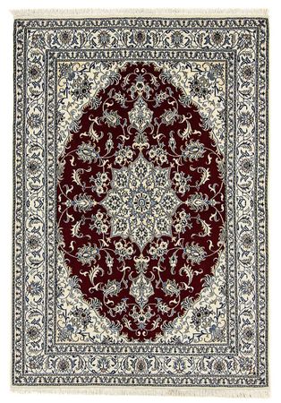 Tapis persan - Nain - 238 x 165 cm - rouge foncé