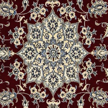 Perser Rug - Nain - 238 x 165 cm - dark red