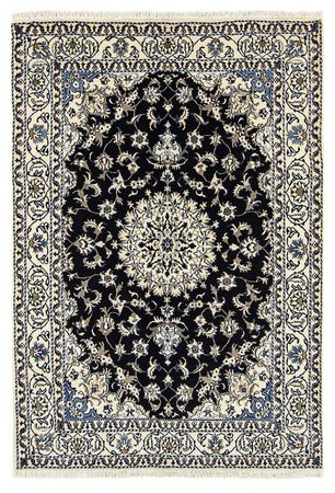 Alfombra persa - Nain - 234 x 168 cm - azul oscuro