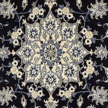 Alfombra persa - Nain - 240 x 166 cm - azul oscuro