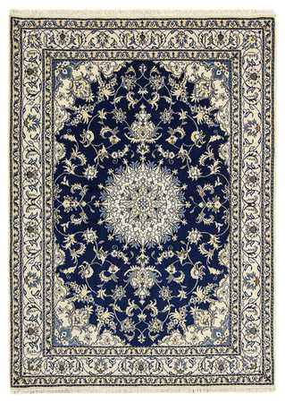 Tapis persan - Nain - 230 x 165 cm - bleu foncé