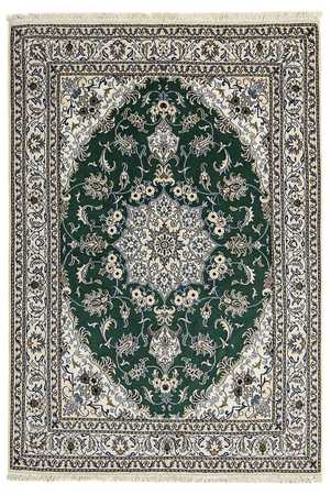 Tapis persan - Nain - 244 x 168 cm - vert foncé