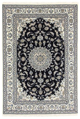 Tapis persan - Nain - 300 x 200 cm - bleu foncé