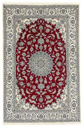 Tapis persan - Nain - 295 x 193 cm - rouge foncé