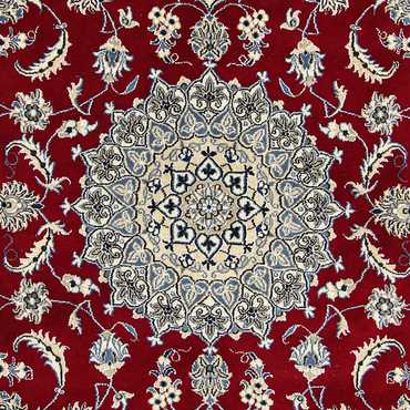 Tapis persan - Nain - 295 x 193 cm - rouge foncé