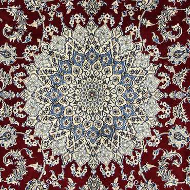 Perser Rug - Nain - 346 x 246 cm - dark red