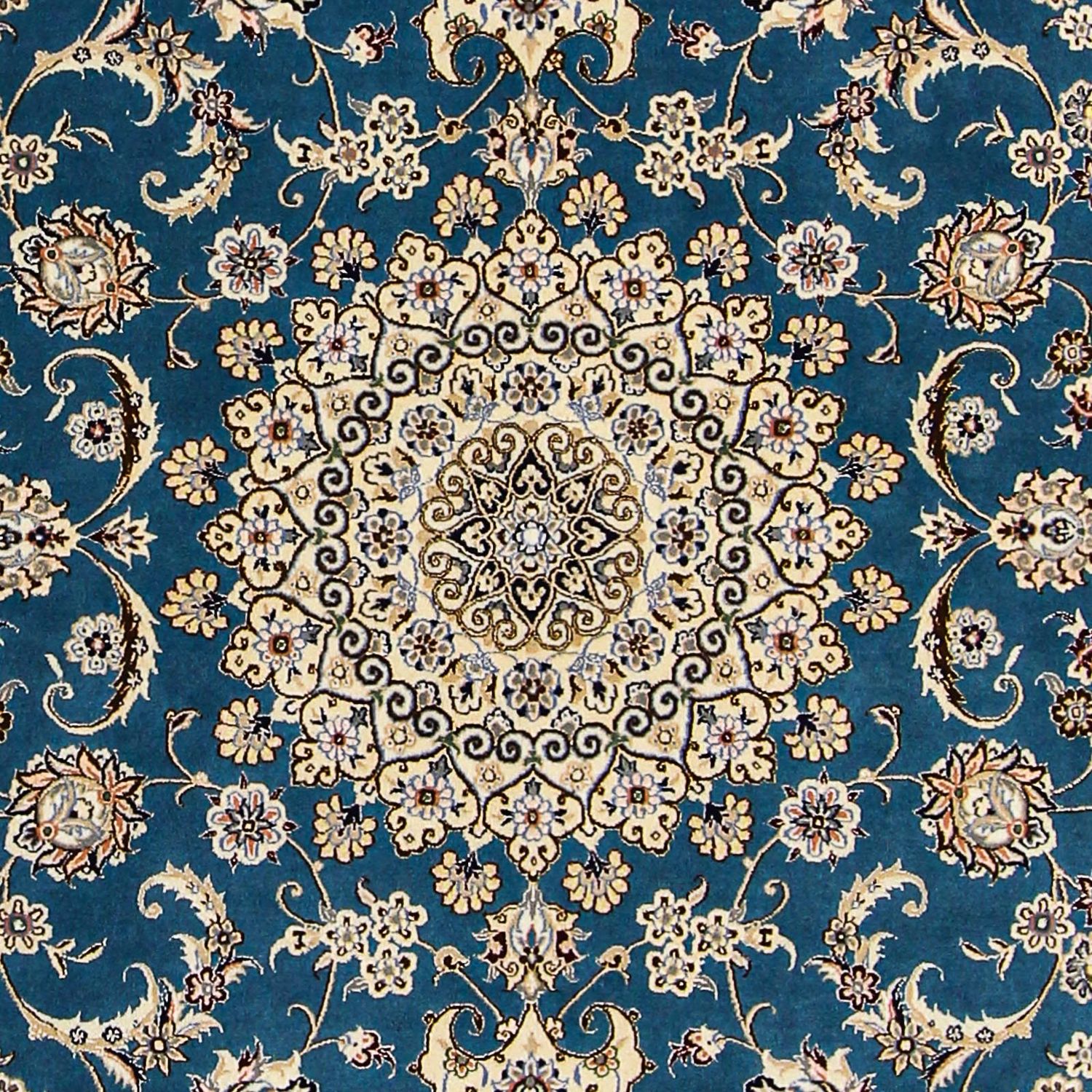 Tapete Persa - Nain - Premium - 236 x 154 cm - azul