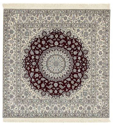 Perser Rug - Nain - Premium square  - 207 x 206 cm - dark red