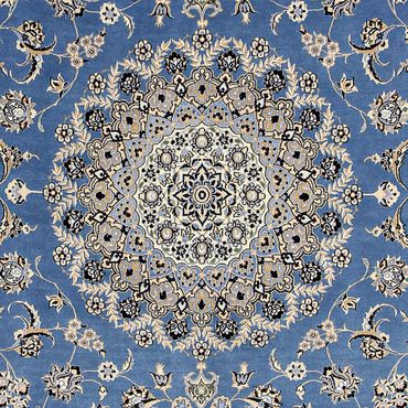 Tapete Persa - Nain - Premium - 255 x 206 cm - azul