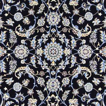 Alfombra Persa - Nain - Prima - 300 x 200 cm - azul oscuro