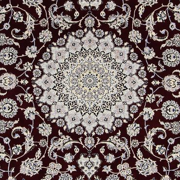 Tapis persan - Nain - Premium - 298 x 201 cm - rouge foncé