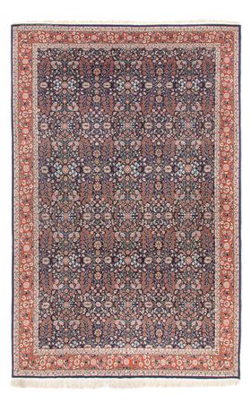 Tapete Oriental - Hereke - 363 x 237 cm - azul escuro