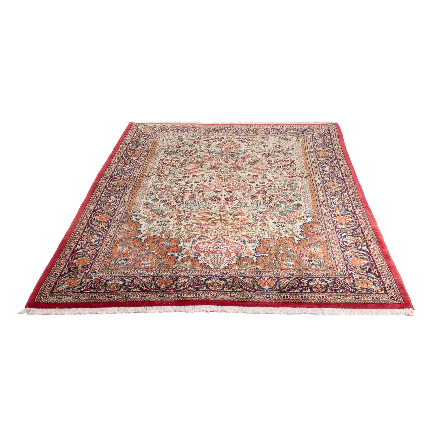 Tapis persan - Ghom - 200 x 137 cm - beige