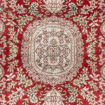 Tapis en soie - Soie chinoise - 93 x 62 cm - rouge