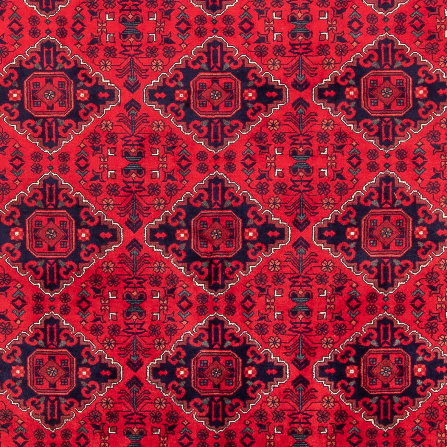 Afghansk teppe - 293 x 196 cm - rød