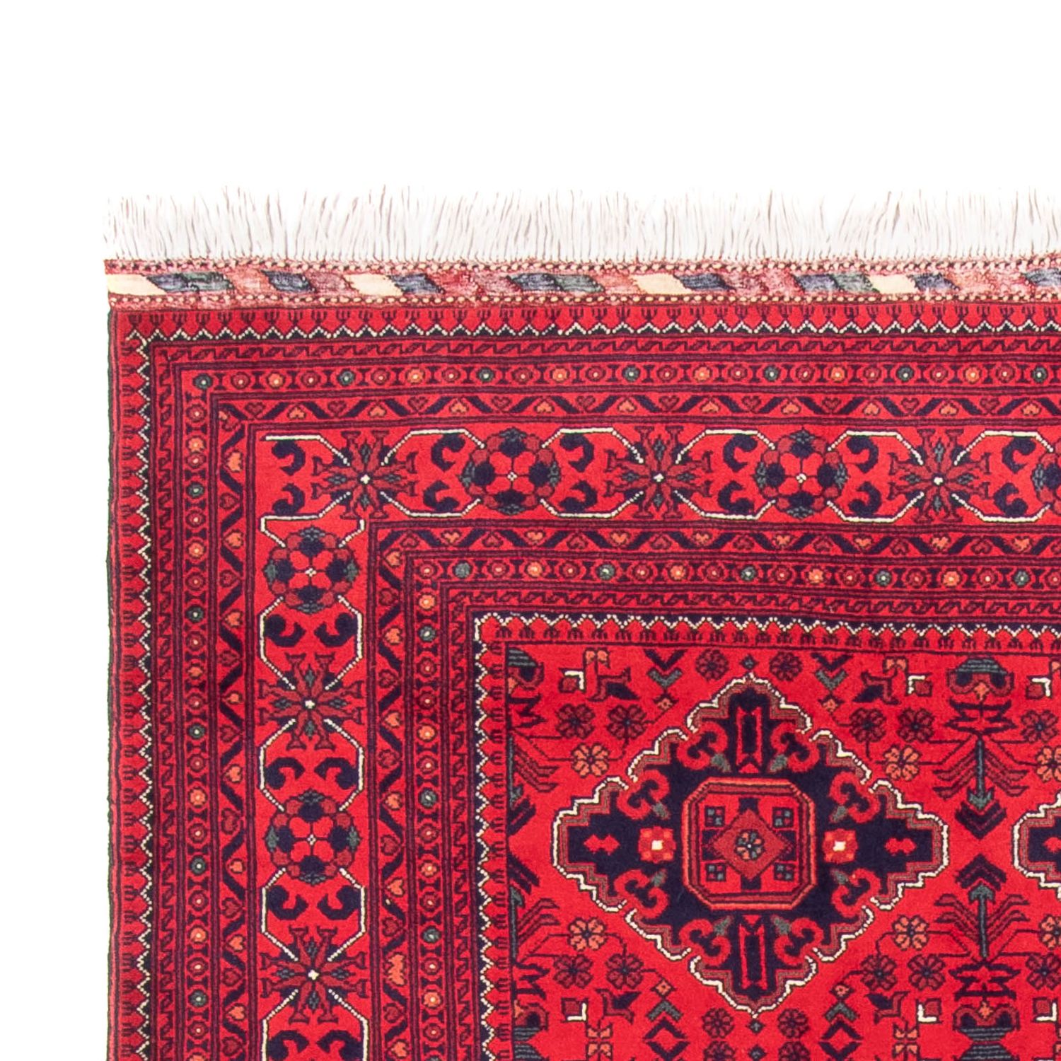 Afghansk teppe - 293 x 196 cm - rød
