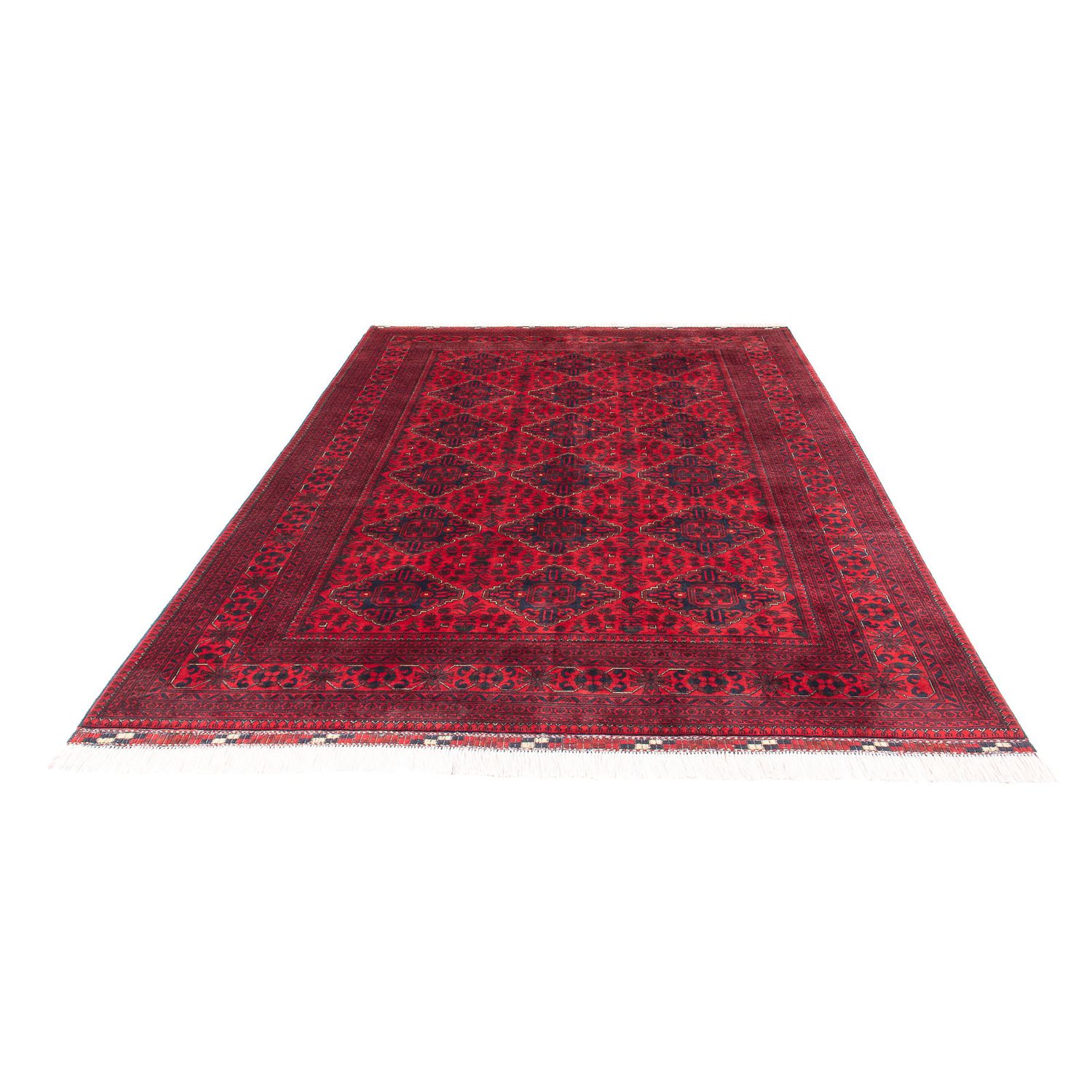 Afghansk teppe - 293 x 196 cm - rød