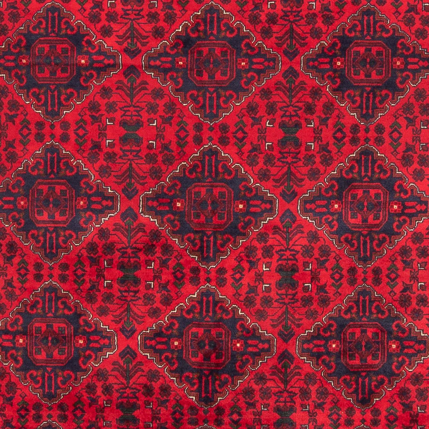 Afghansk teppe - 285 x 198 cm - rød