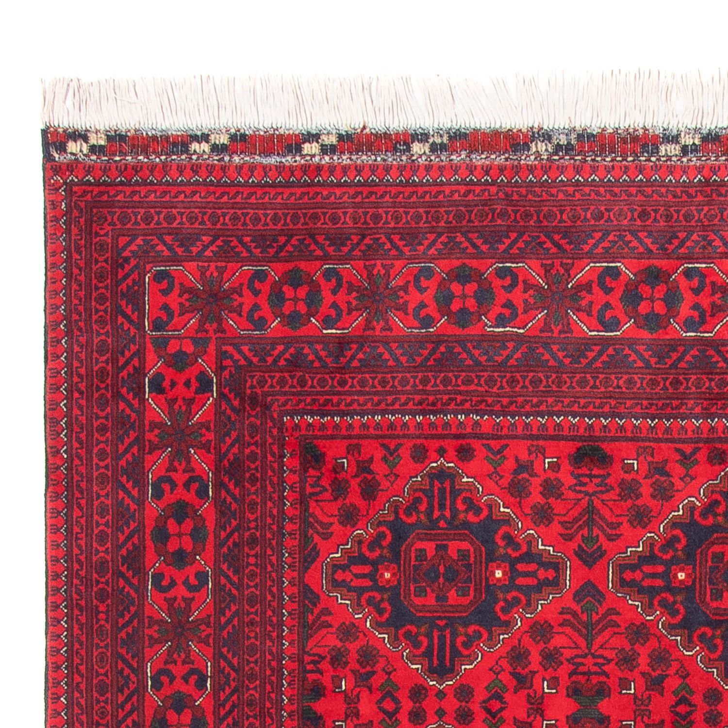 Afghansk teppe - 285 x 198 cm - rød