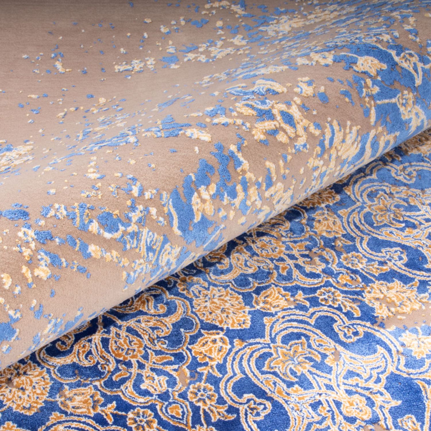 Designer teppe - 300 x 200 cm - blå