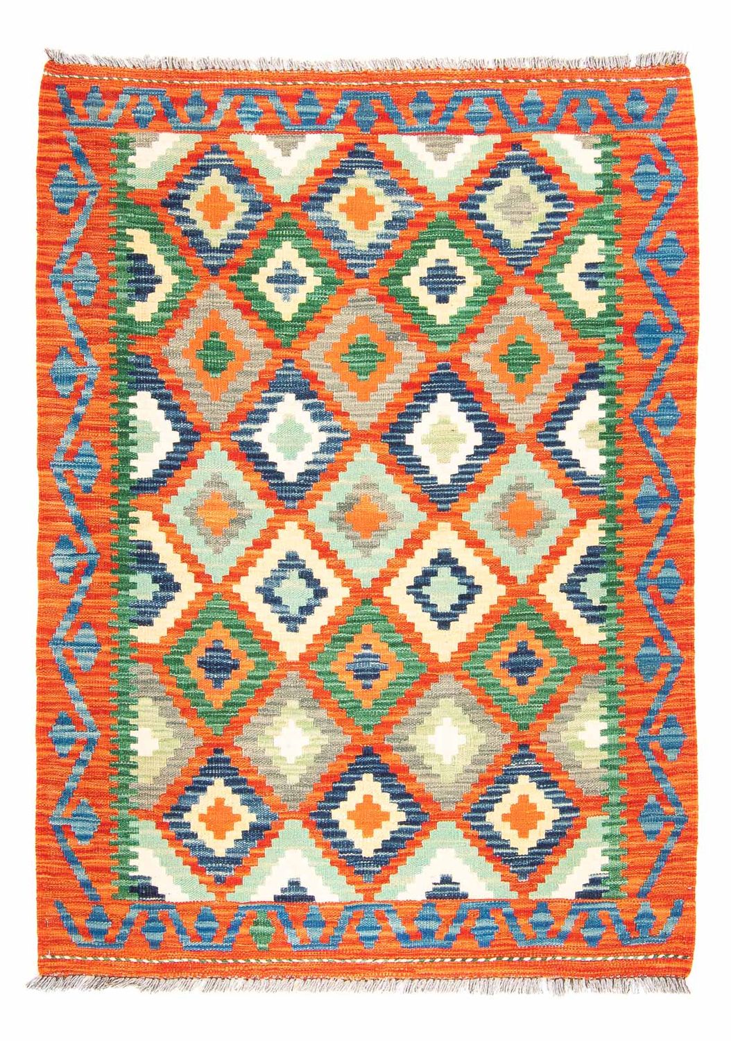 Kelim Carpet - Splash - 150 x 102 cm - flerfärgad