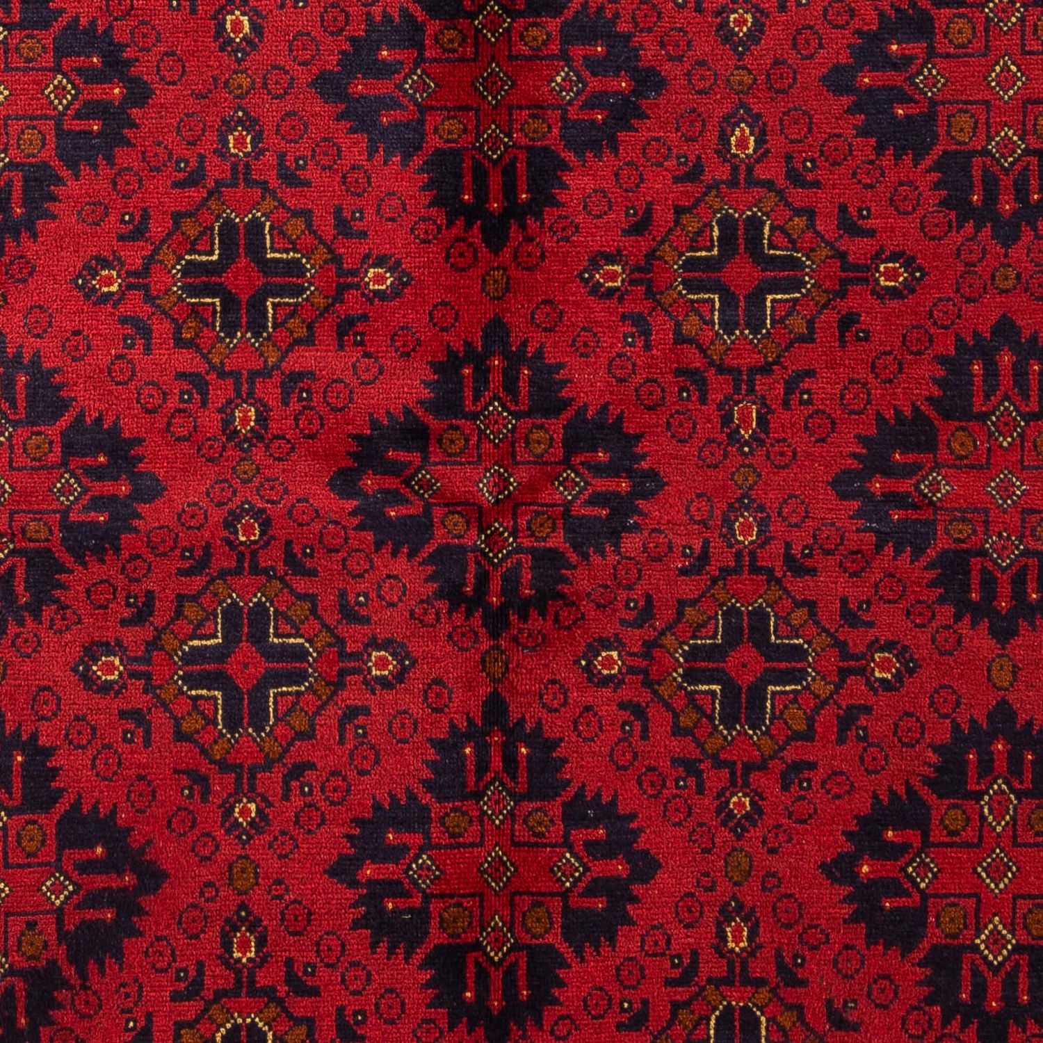 Tapete afegão - Kunduz - 200 x 156 cm - vermelho escuro