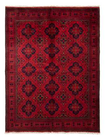 Tappeto afgano - Kunduz - 200 x 156 cm - rosso scuro