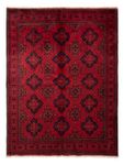 Alfombra afgana - Kunduz - 200 x 156 cm - rojo oscuro